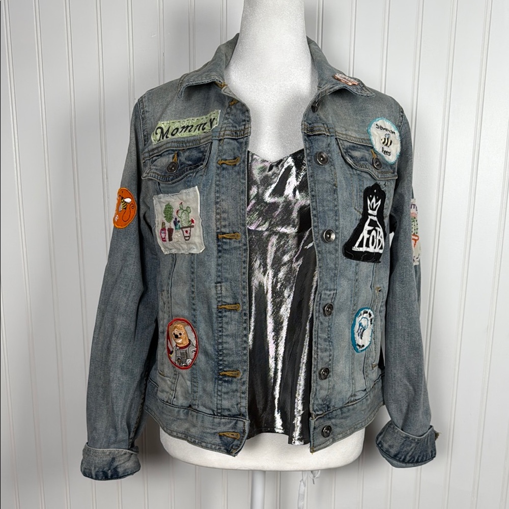 Denim Patch Jacket - image 1